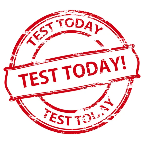 Vandaag testen — Stockvector