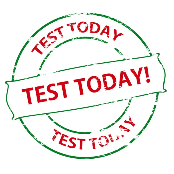 Vandaag testen — Stockvector