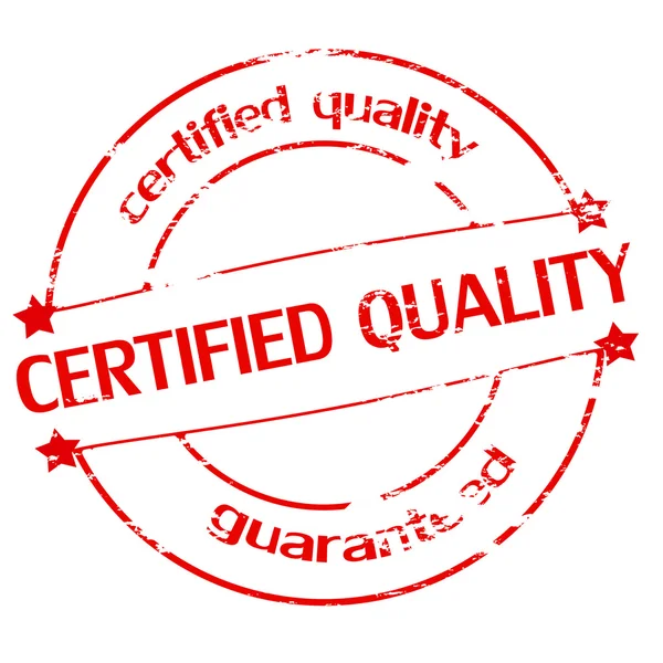 Qualità certificata — Vettoriale Stock