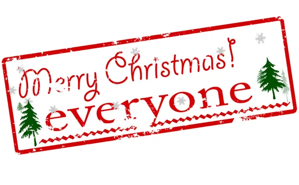 Merry Christmas everyone — Stock Vector