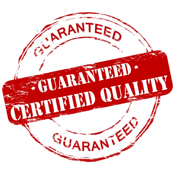 Kualitas sertifikat - Stok Vektor