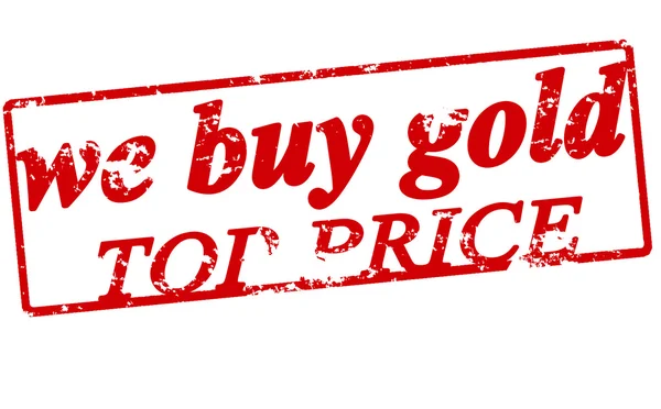 We buy gold top price — Stock Vector