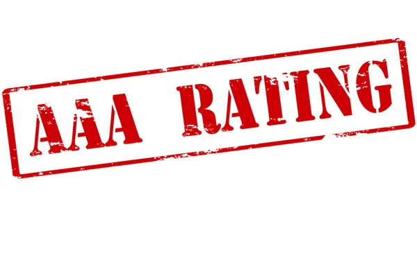 AAA rating stämpel — Stock vektor