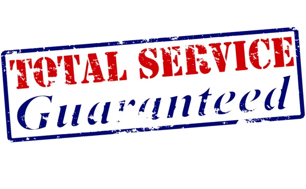 Total service guaranteed — Stock Vector