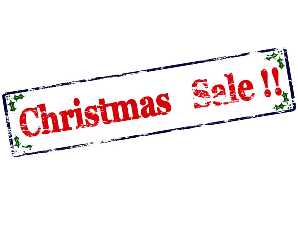 Boże Narodzenie sprzedaż stempel — Wektor stockowy