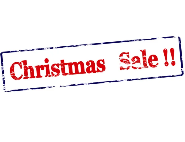 Boże Narodzenie sprzedaż stempel — Wektor stockowy