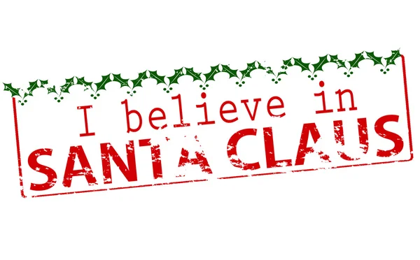 산타 클로스에 믿습니다. — 스톡 벡터