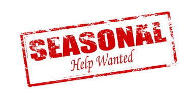 Seasonal help wanted clipart