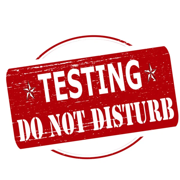 Testing do not disturb — Stock Vector