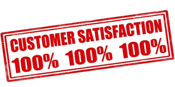 Customer satisfaction one hundred percent — Stock Vector