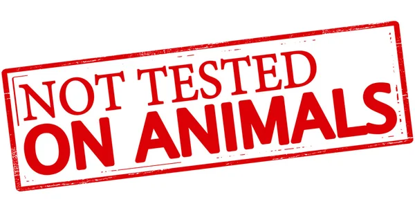 Není testováno na zvířatech — Stockový vektor