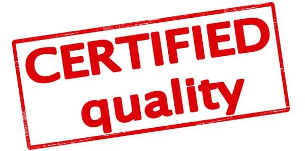 Carimbo de qualidade certificado — Vetor de Stock