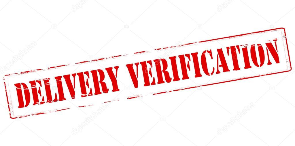 Delivery verification stamp — Stock Vector © carmenbobo 95886224
