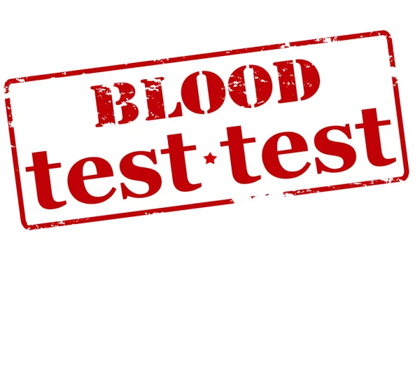 血液测试邮票 — 图库矢量图片