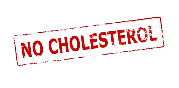 Nessun timbro di colesterolo — Vettoriale Stock