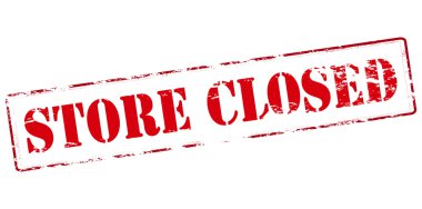 Mağaza kapalı pul