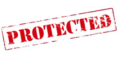 Korumalı kırmızı pul