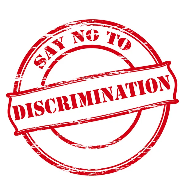 Say no to discrimination — Stock Vector