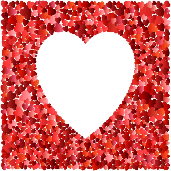 Valentines Day Heart Decorative Heart Background Lot Valentines Hearts Love — Stock Vector