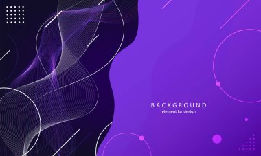 Soyut dalga arkaplanı. Tasarım elementi. Dijital frekans dengeleyici. Tarz sanatı. Kıvrımlı dalgalı çizgi düz şerit. Vektör.