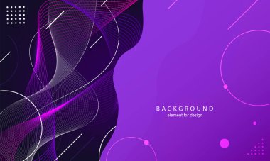 Soyut dalga arkaplanı. Tasarım elementi. Dijital frekans dengeleyici. Tarz sanatı. Kıvrımlı dalgalı çizgi düz şerit. Vektör.