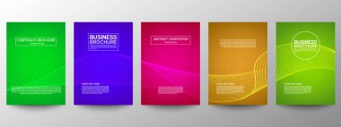 Geometrik minimumu koru. Hazır ol. Poster tasarımı için vektör soyut çizgisi deseni. İş broşürleri için şablonlar. Güzel gradyanlar. Yıllık albüm arkaplanı için grafiksel desen