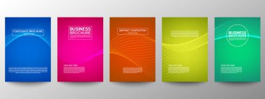 Geometrik minimumu koru. Hazır ol. Poster tasarımı için vektör soyut çizgisi deseni. İş broşürleri için şablonlar. Güzel gradyanlar. Yıllık albüm arkaplanı için grafiksel desen