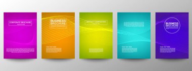 Geometrik minimumu koru. Hazır ol. Poster tasarımı için vektör soyut çizgisi deseni. İş broşürleri için şablonlar. Güzel gradyanlar. Yıllık albüm arkaplanı için grafiksel desen