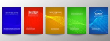 Geometrik minimumu koru. Hazır ol. Poster tasarımı için vektör soyut çizgisi deseni. İş broşürleri için şablonlar. Güzel gradyanlar. Yıllık albüm arkaplanı için grafiksel desen