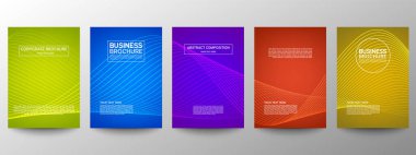 Geometrik minimumu koru. Hazır ol. Poster tasarımı için vektör soyut çizgisi deseni. İş broşürleri için şablonlar. Güzel gradyanlar. Yıllık albüm arkaplanı için grafiksel desen