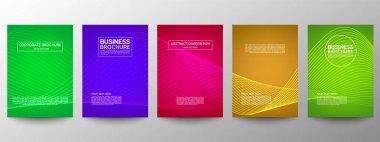 Geometrik minimumu koru. Hazır ol. Poster tasarımı için vektör soyut çizgisi deseni. İş broşürleri için şablonlar. Güzel gradyanlar. Yıllık albüm arkaplanı için grafiksel desen