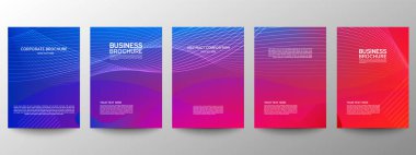 Geometrik minimumu koru. Hazır ol. Poster tasarımı için vektör soyut çizgisi deseni. İş broşürleri için şablonlar. Güzel gradyanlar. Yıllık albüm arkaplanı için grafiksel desen