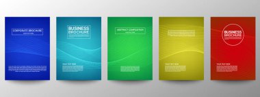 Geometrik minimumu koru. Hazır ol. Poster tasarımı için vektör soyut çizgisi deseni. İş broşürleri için şablonlar. Güzel gradyanlar. Yıllık albüm arkaplanı için grafiksel desen