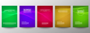 Geometrik minimumu koru. Hazır ol. Poster tasarımı için vektör soyut çizgisi deseni. İş broşürleri için şablonlar. Güzel gradyanlar. Yıllık albüm arkaplanı için grafiksel desen