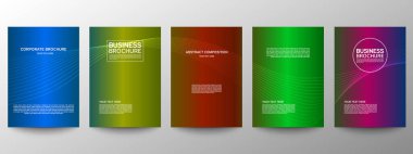 Geometrik minimumu koru. Hazır ol. Poster tasarımı için vektör soyut çizgisi deseni. İş broşürleri için şablonlar. Güzel gradyanlar. Yıllık albüm arkaplanı için grafiksel desen