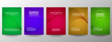 Geometrik minimumu koru. Hazır ol. Poster tasarımı için vektör soyut çizgisi deseni. İş broşürleri için şablonlar. Güzel gradyanlar. Yıllık albüm arkaplanı için grafiksel desen