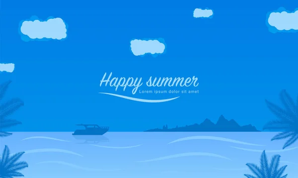 Sommerurlaub Tropischen Hintergrund — Stockvektor