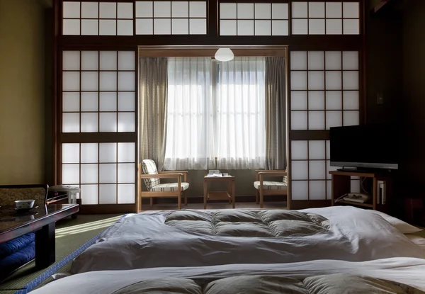 Habitación tradicional japonesa en estilo tradicional — Foto de Stock