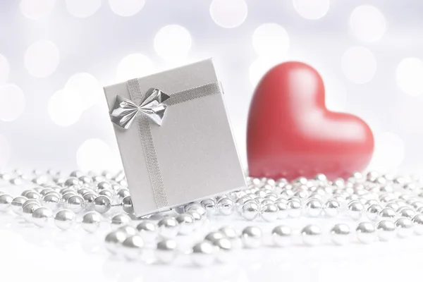 Navidad o regalo de San Valentín fondo — Foto de Stock