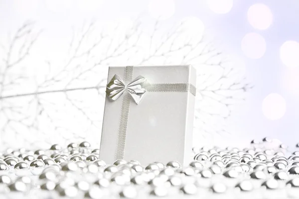 Christmas or valentines gift background — Stock Photo, Image