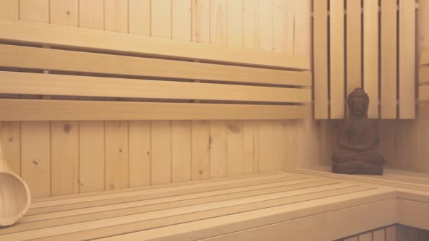 Finnish sauna — Stock Video