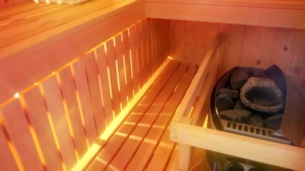 Sauna fińska — Wideo stockowe