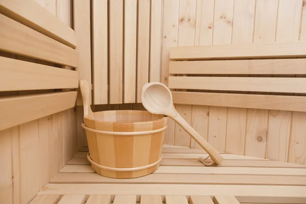 Finnische Sauna, Wellness und Wellness-Accessoires — Stockfoto