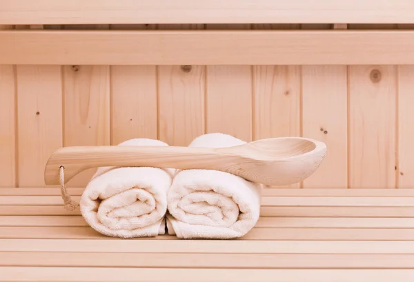 Finnische Sauna, Wellness und Wellness-Accessoires — Stockfoto