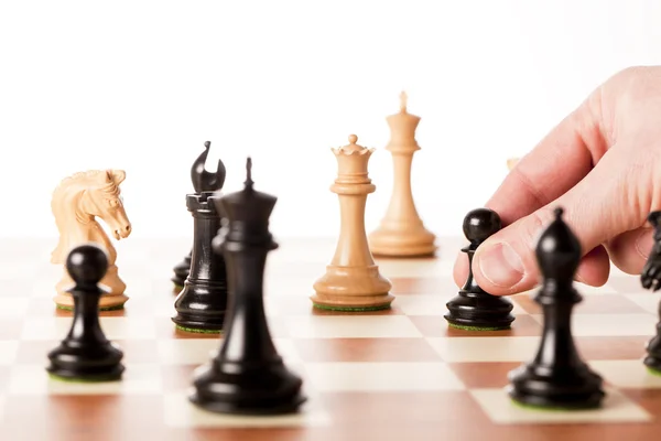 Playing chess — Stock Photo, Image