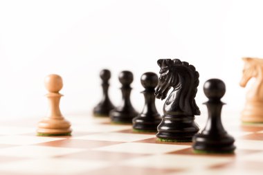 Ahşap Satranç taşları oynama