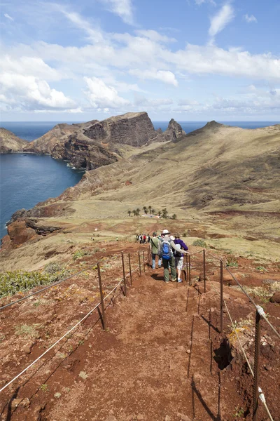 Krásná krajina na severním pobřeží Ponta de Sao Lourenco, nejvýchodnější části ostrova Madeira — Stock fotografie