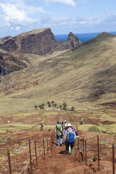 Krásná krajina na severním pobřeží Ponta de Sao Lourenco, nejvýchodnější části ostrova Madeira — Stock fotografie