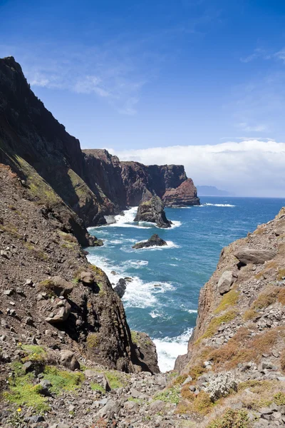 Wunderschöne Landschaft an der Nordküste von Ponta de Sao Lourenco, dem östlichsten Teil der Insel Madeira — Stockfoto