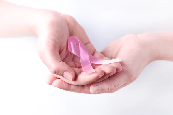 Стрічка обізнаності про рак молочної залози — стокове фото